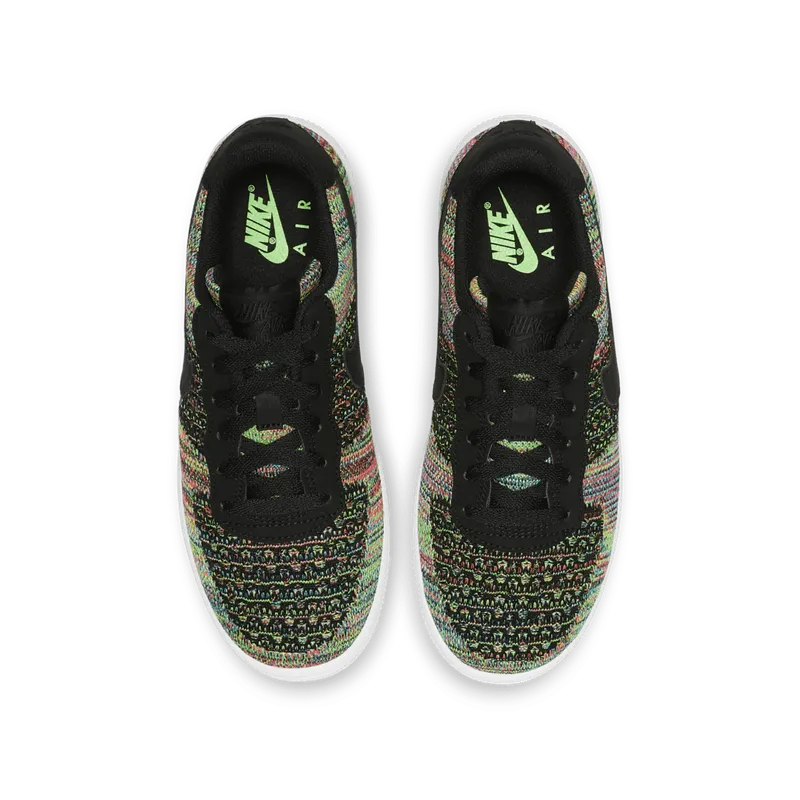 Nike Air Force 1 Flyknit 2.0 Multi-Color (GS) Black/Hyper Pink-Volt-Black (BV0063-002)
