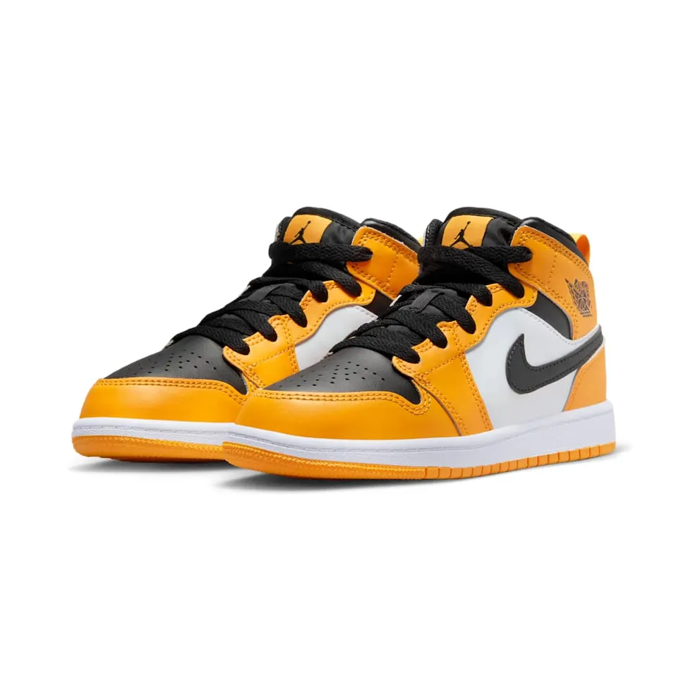 Jordan 1 Mid Younger Kids’ Yellow (640734-701)