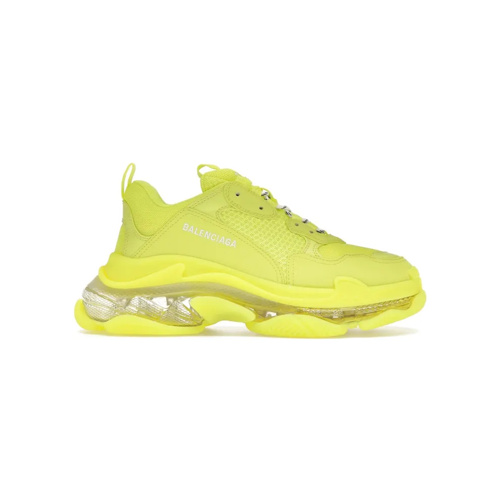 Balenciaga Triple S Clear Sole Fluo Yellow White (W) (544351W2FF27390)