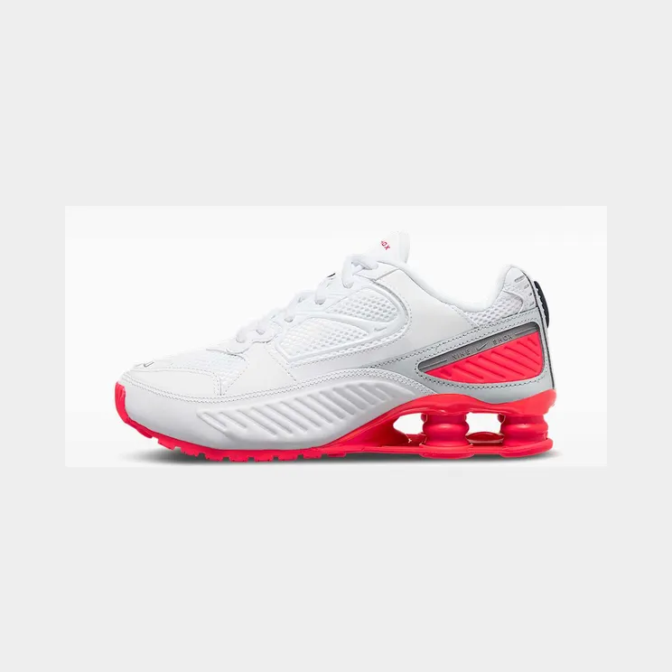Nike Shox Enigma 9000 “White / Laser Crimson / Black” (CT4084-102)