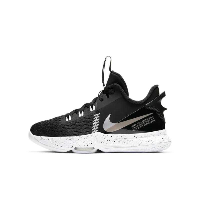 Nike LeBron Witness 5 Black Metallic Silver (CT4629-001)