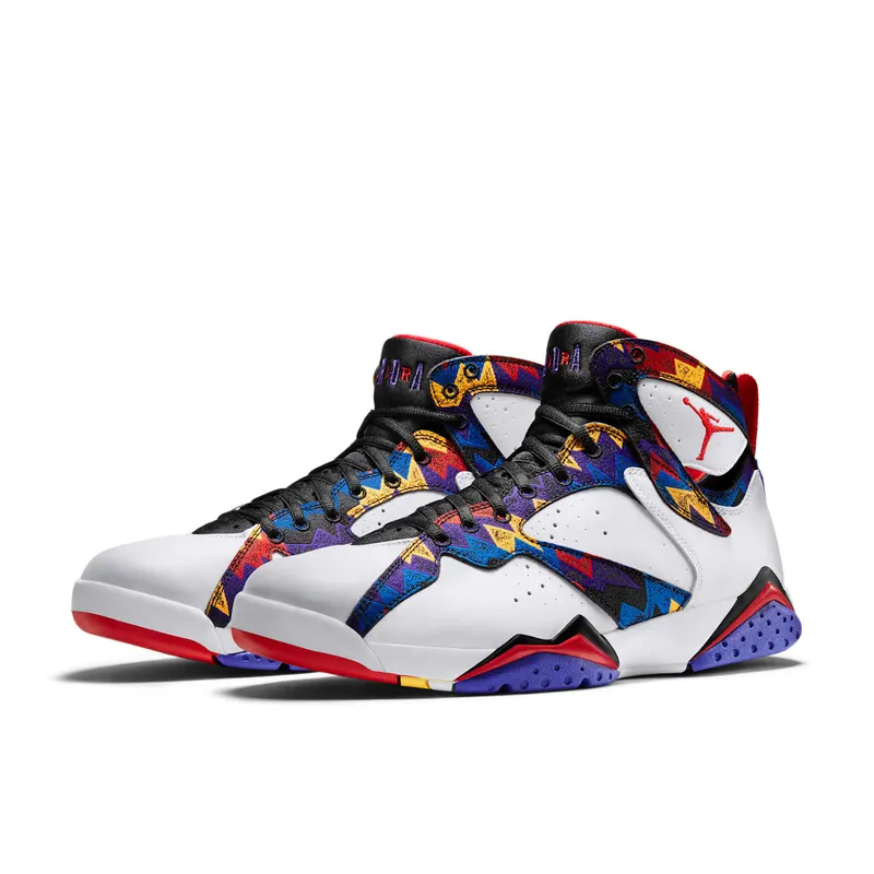 Jordan 7 Retro Nothing But Net White/University Red-Black-Bright Concord (304775-142)