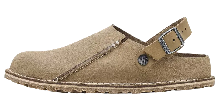 Birkenstock Lutry Premium Suede “Gray Taupe – Narrow Fit” (1025297)