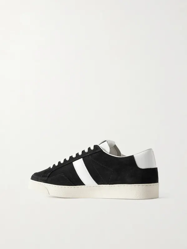 Tom Ford Blake Leather-Trimmed Suede Black (J1597-LCL046N)