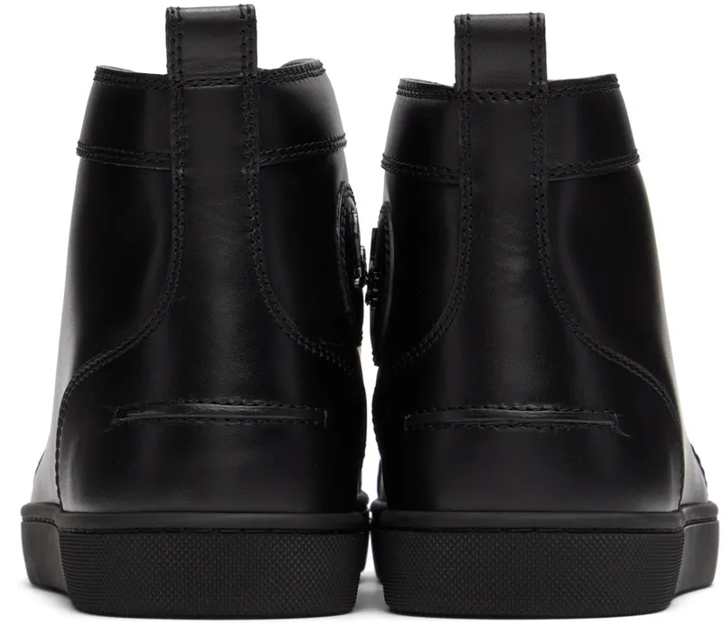 Christian Louboutin Black Lou Spikes High-Top (1151061)