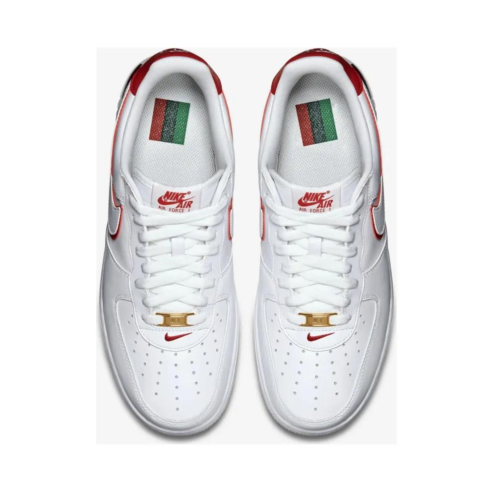 Nike Air Force 1 Low BHM (2015) White/University Red/White (739389-100)