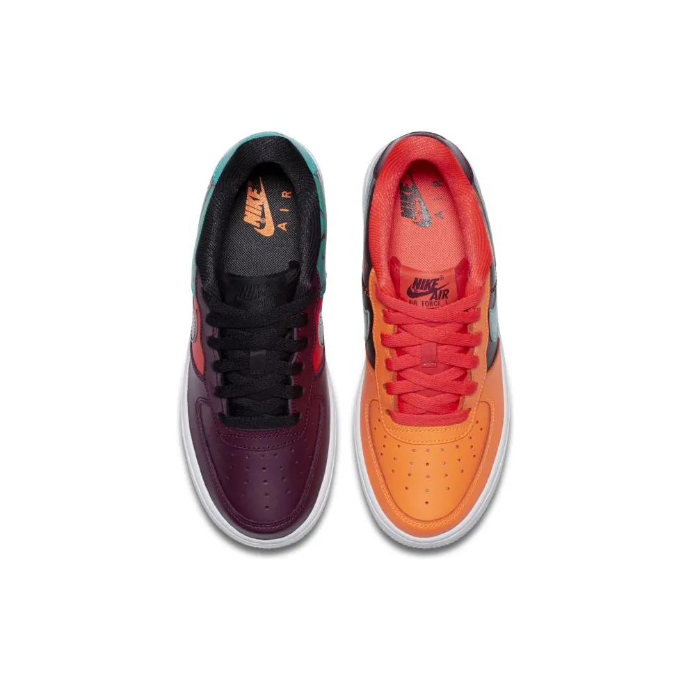 Nike Air Force 1 Low What The 90s (GS) Bordeaux/Hyper Jade-Total Orange-Black (AT3407-600)