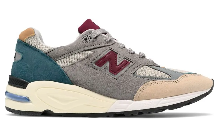 New Balance 990v2 Grey Green Maroon (M990CP2)