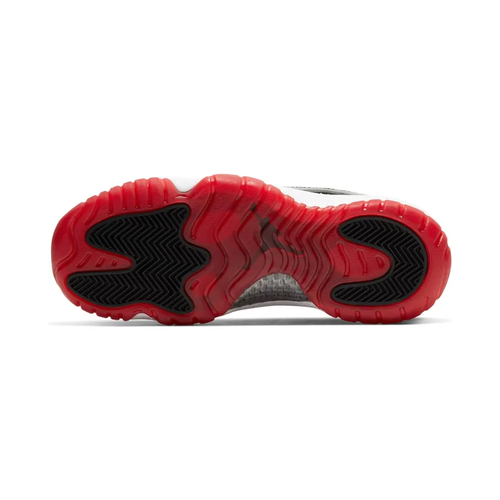 Air Jordan Nike AJ XI 11 Low Suede ‘White Bred’ (GS) (2020) (528896-160)