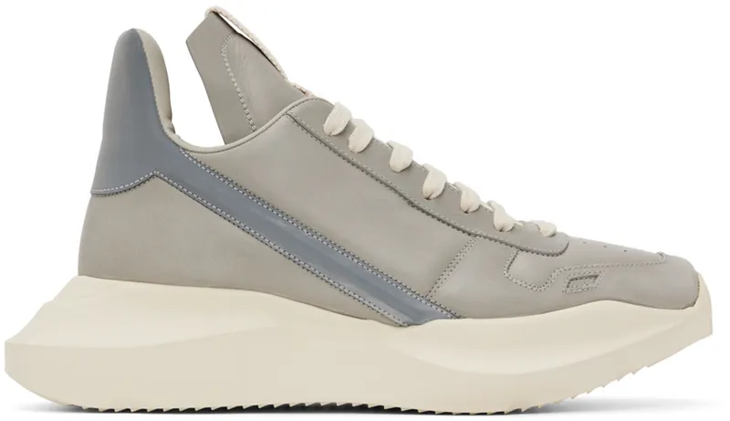 Rick Owens Gray Geo Geth Sneakers (RR02B2803 LCGRX)