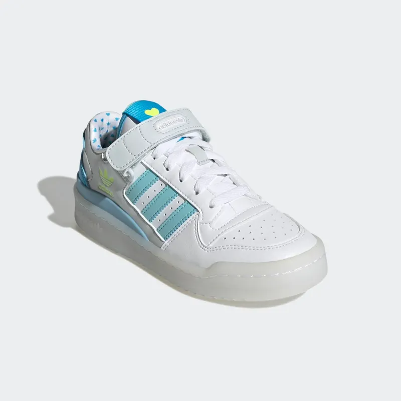Adidas Forum Low Cloud White / Sky Rush / Clear Aqua (GZ0799)