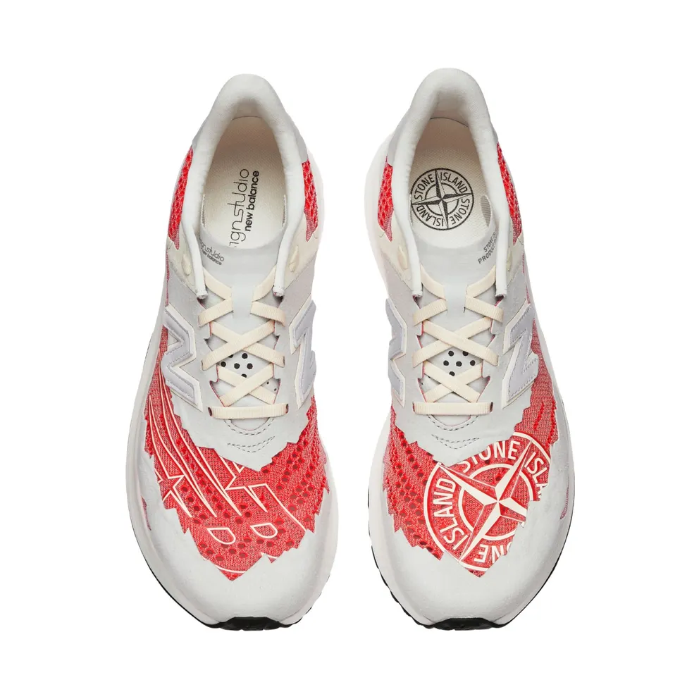 New Balance Stone Island Tokyo Design Studio FuelCell RC Elitev2 Rain Cloud / Energy Red (MSRCELV1-40440)