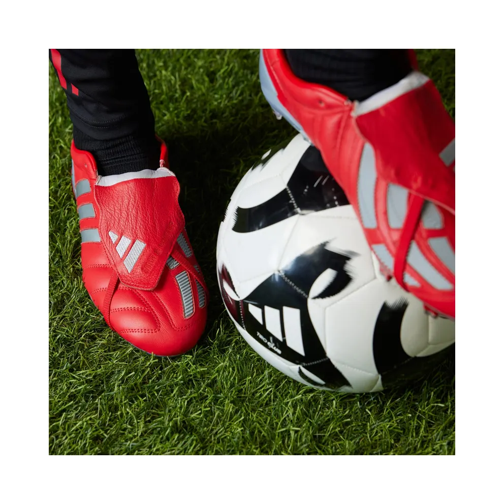 adidas Predator Mania Firm Ground Boots “Vivid Red / Silver Metallic / Vivid Red” (JR7798)
