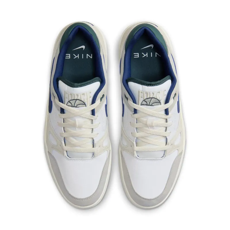Nike Full Force Low White Midnight Navy Green (FZ3595-100)