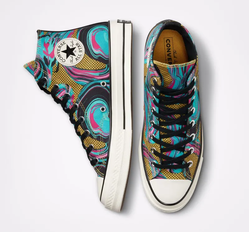 Converse Chuck 70 ’90s Marbled Goldtone/egret/washed Teal (A00421C)