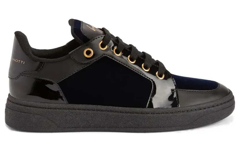 Giuseppe Zanotti GZ94 fluwelen low-top sneakers – Zwart (RU30052001)