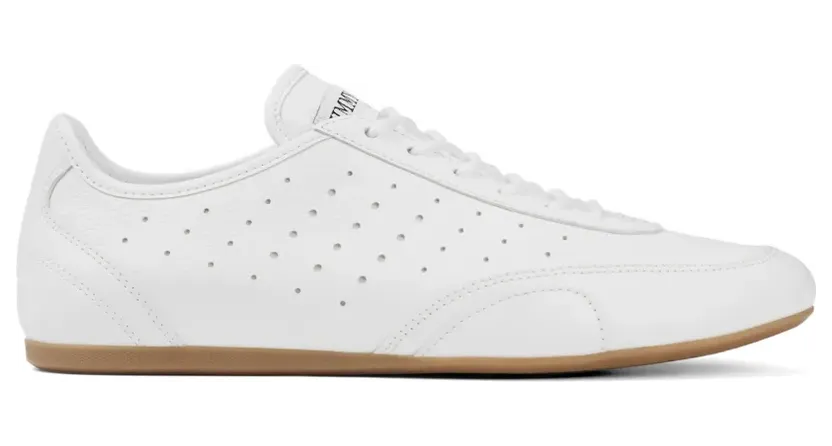 Jimmy Choo Sunny F leren low-top sneakers – Wit (SUNNYFQEI)