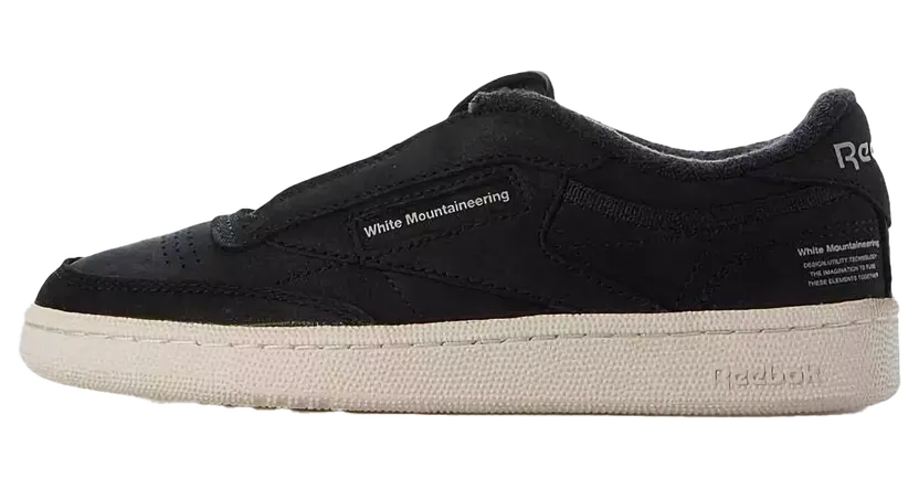White Mountaineering × Reebok Club C 85 “Black Chalk” (100218-233)