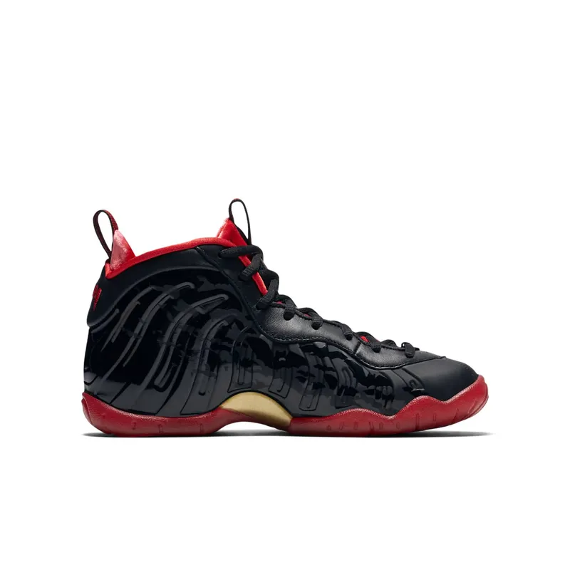 Nike Air Foamposite One Dracula (GS) Black/University Red-Metallic Gold (846077-003)