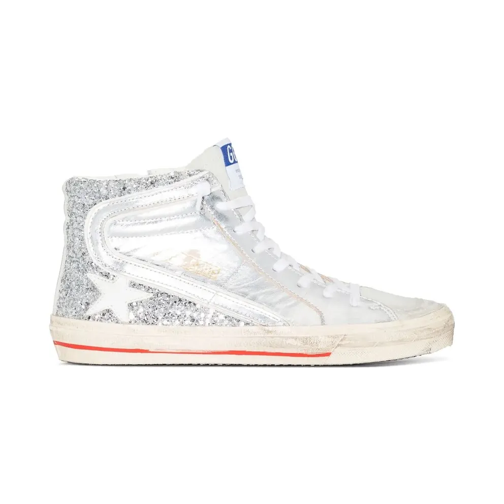 Golden Goose mit Logo-Patch – Silver (GWF00116F001046)