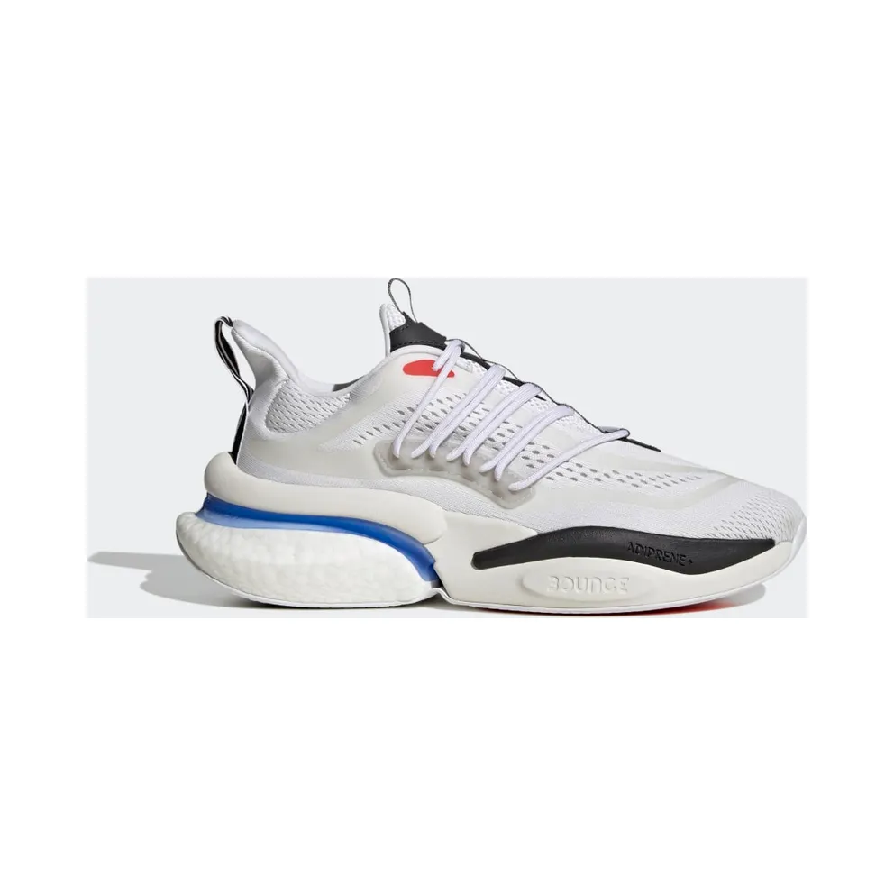 Adidas Alphaboost V1 Sustainable BOOST Lifestyle Running Cloud White / Blue Fusion / Bright Red (HP2757)