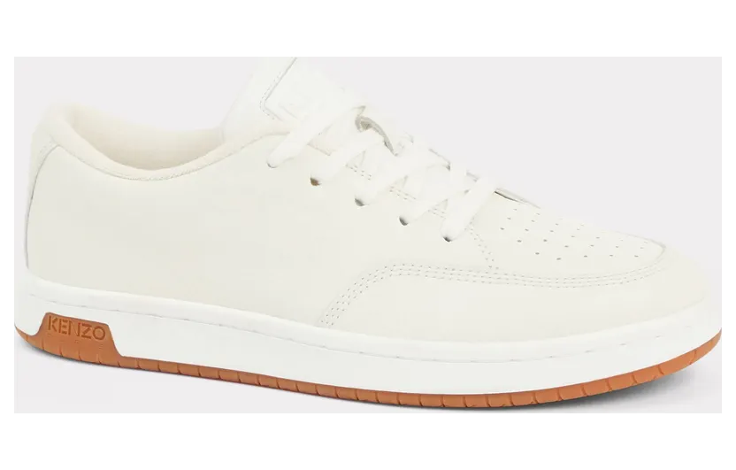 Kenzo Baskets Kenzo-dome En Cuir Homme Blanc Casse – Taille 41 (FD65SN060L53)