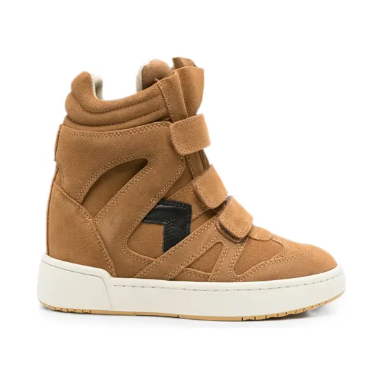 Isabel Marant Hohe IM3 Keilsneaker in Cognac / Black BK0010FAD1E03S/ (BK0010FAD1E03S)