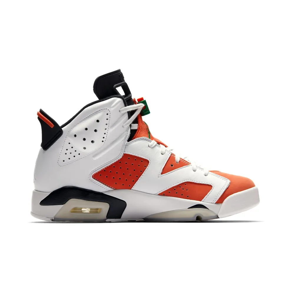 Jordan 6 Retro Gatorade Like Mike White Summit White/Team Orange-Black (384664-145)