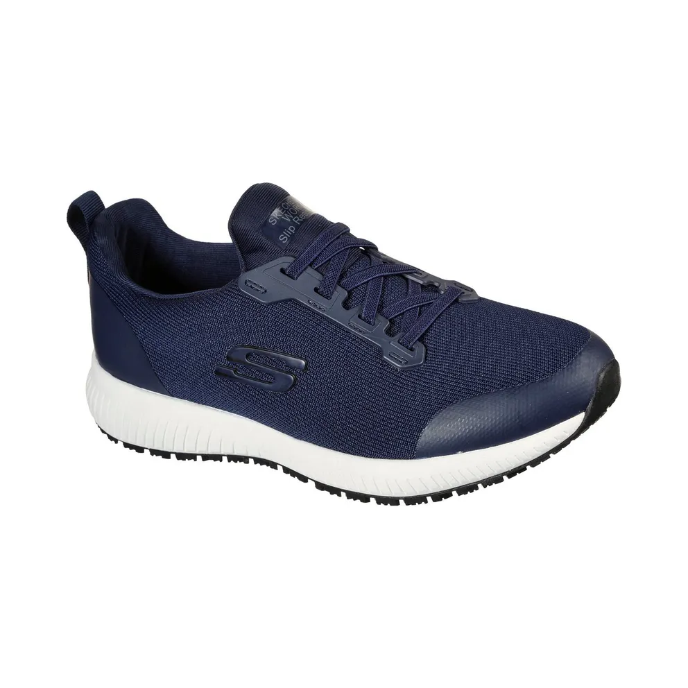 Skechers Work Slip-Resistant: Squad Sneaker Black