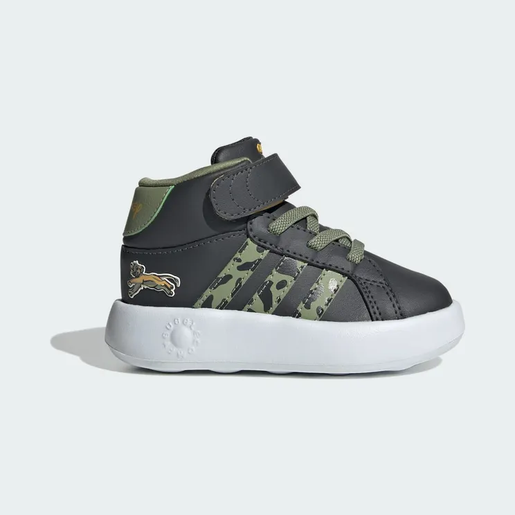 adidas Grand Court Mid Lion King Disney Carbon Tent Green Semi Spark (IF4096)