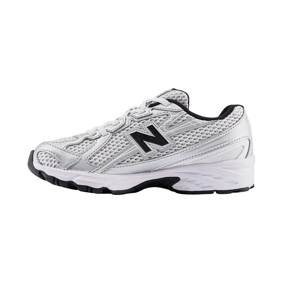 New Balance 740 Bungee Lace PS “Silver Metallic Black” (PZ740NW)