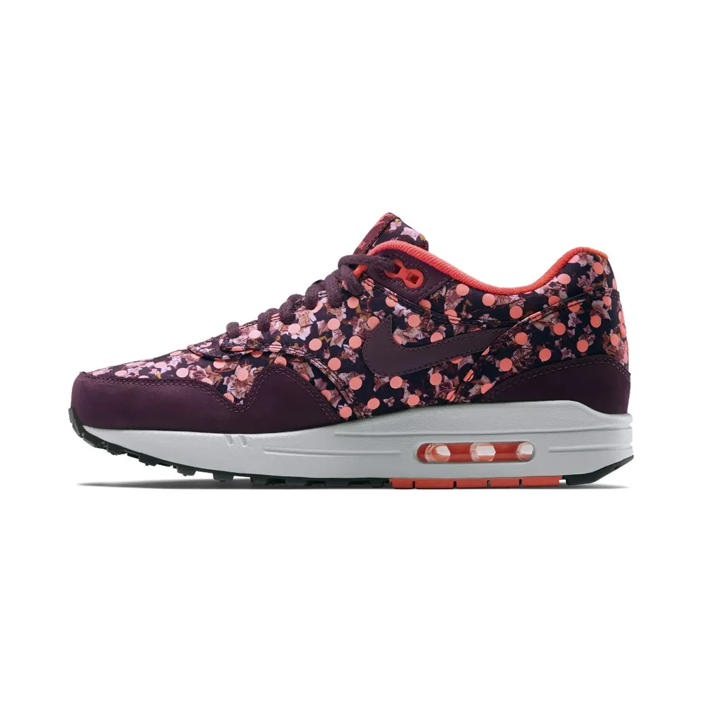 Nike x Liberty of London Air Max 1 WMNS Burgundy (540855-600)