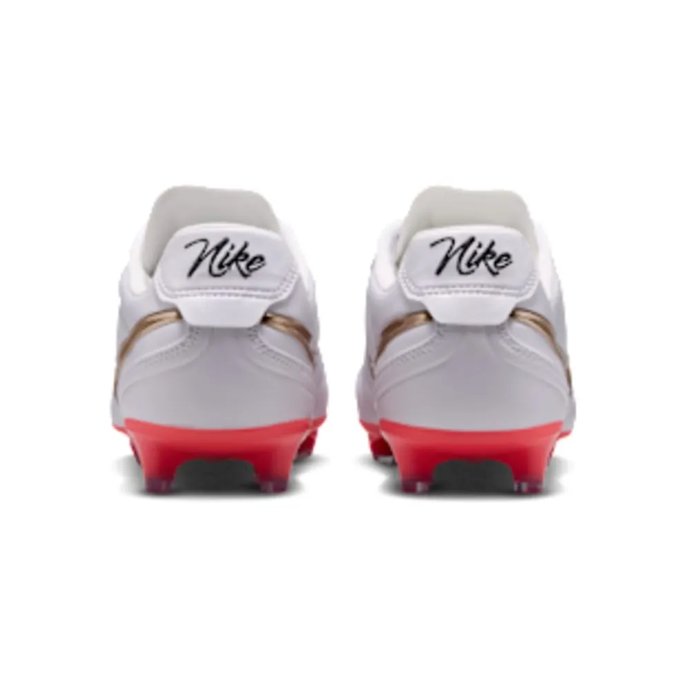 Nike Tiempo Ligera Pro Artificial-Grass Low-Top “White / Bright Crimson / Blur” (HQ3158-102)