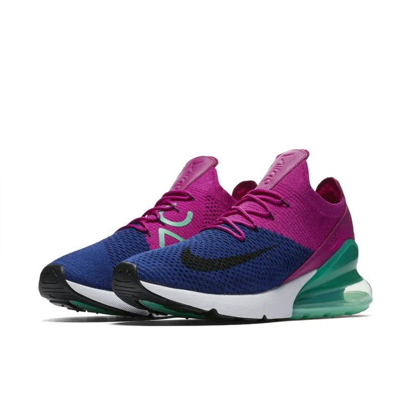 Nike Air Max 270 Flyknit Fuchsia Flash Deep Royal Blue/Black-Fuchsia Flash (AO1023-401)