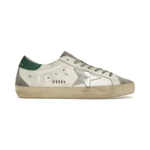 Golden Goose Super-Star White Silver Green (GMF00102.F004167.82171)