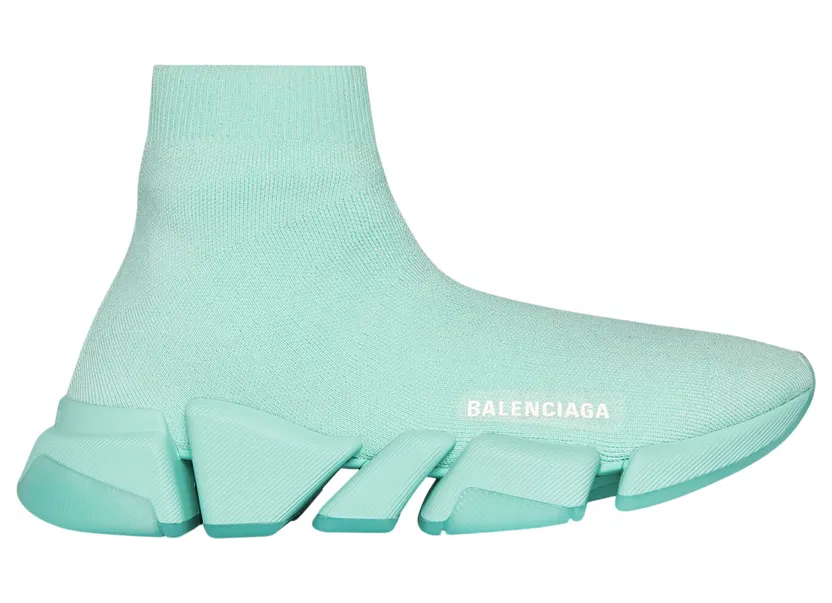 Balenciaga Speed 2.0 Recycled Transparent Sole Green (W) (654045W2DI43412)