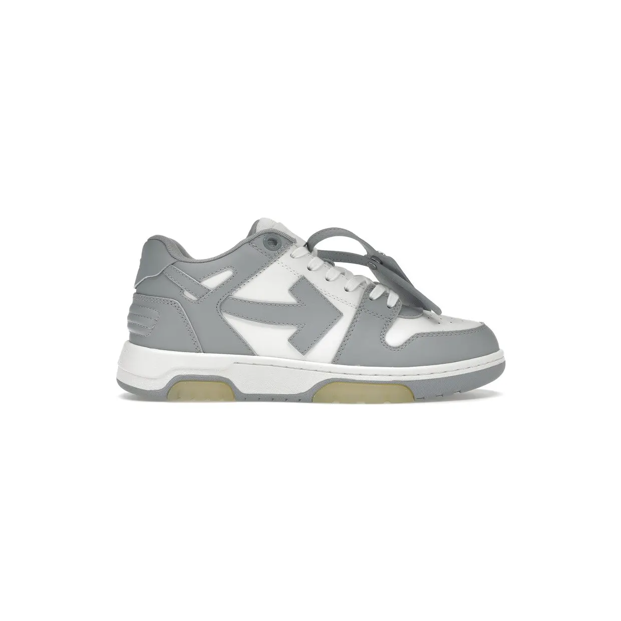 OFF-WHITE Out Of Office “OOO” Low Tops Grey White (OMIA189S22LEA0010109)