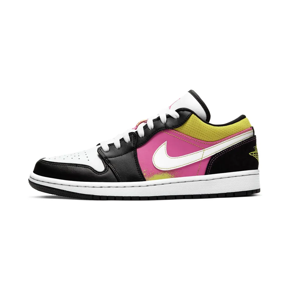 Jordan 1 Low Black Active Fuchsia Cyber (CW5564-001)