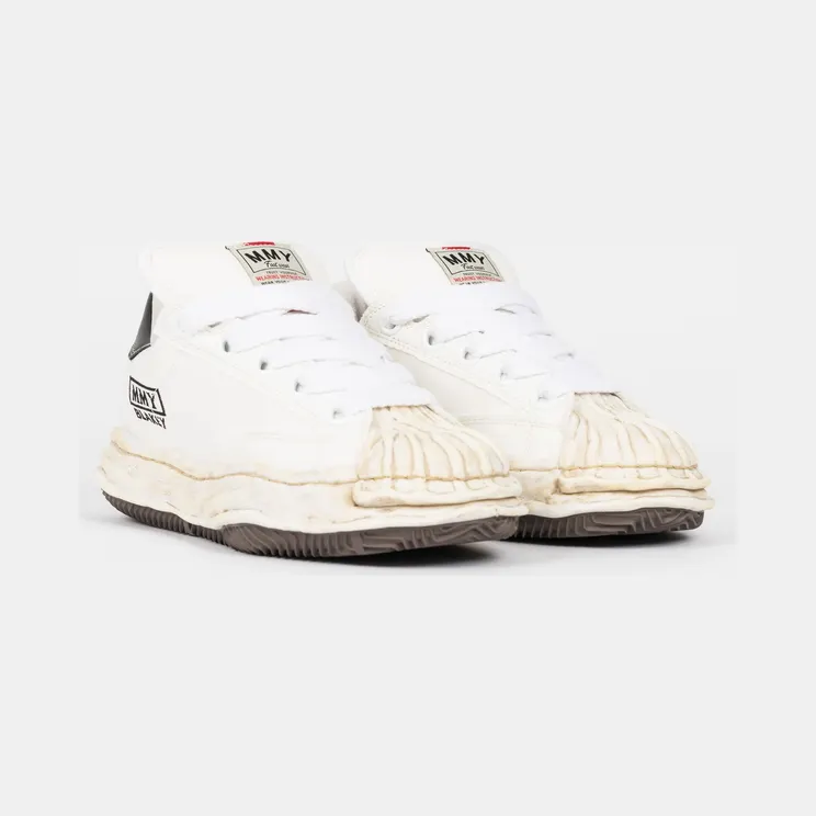 Maison Mihara Yasuhiro Blakey Puffer OG Sole Canvas Low Distressed Midsole White Black (A13FW730-WHT)