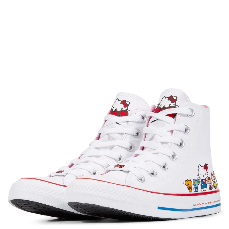Converse Chuck Taylor All-Star Hi Hello Kitty White White/Prism Pink-White (162944C)