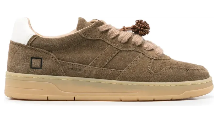 D.A.T.E. Court 2.0 logo-embossed suede sneakers – Bruin (M451C2SDGR)