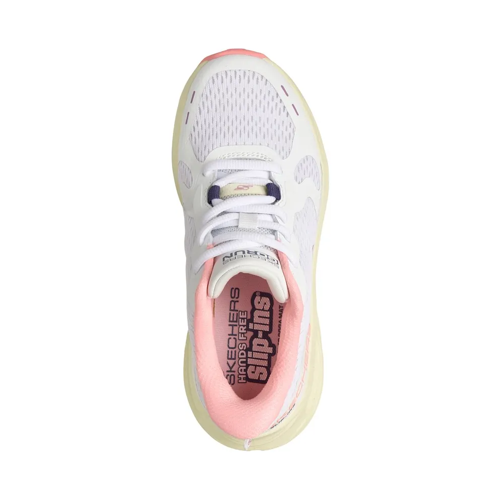 Skechers Slip-ins: Max Cushioning Glide-Step – Smooth Soles Sneaker White/Pink