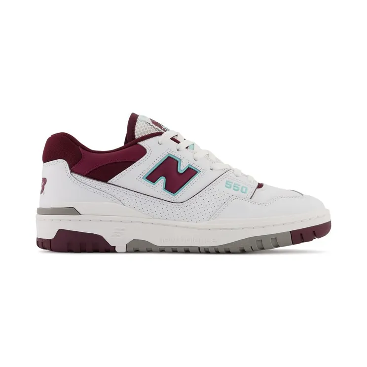 New Balance 550 White Bordeaux Red Grey (BB550WBG)
