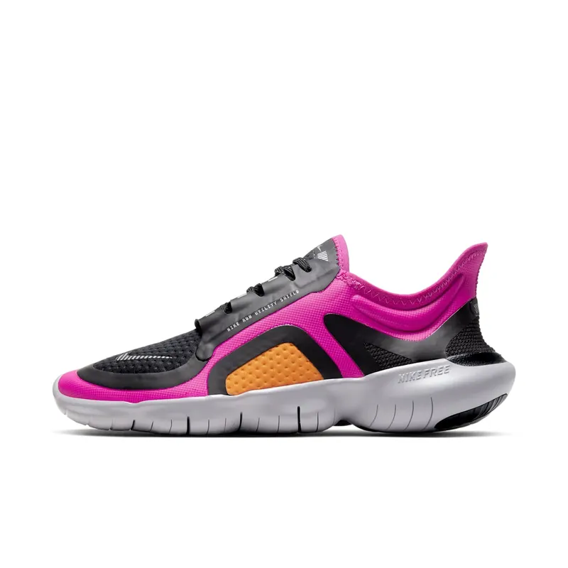 Nike Free RN 5.0 Shield “Fire Pink / Black / Metallic Silver” (BV1224-600)