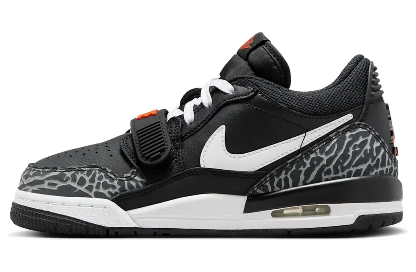 Jordan Legacy 312 Low Black White Safety Orange (CD9054-018)
