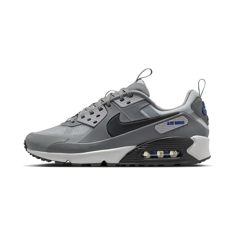 Nike Air Max 90 Drift “Cool Grey / Deep Royal Blue” (IO1908-002)