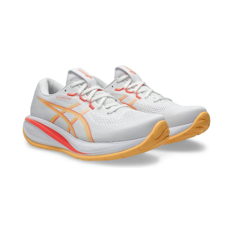 ASICS GEL-CUMULUS 28 “White / Orange Glow” (1012B916-103)