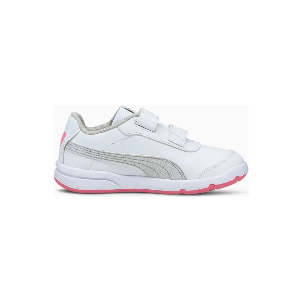 Puma Stepfleex 2 SL VE Glitz Mädchen Silber/Rosa/Weiß (193621-05)