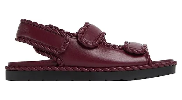 Bottega Veneta Jack Flat Sandal Barolo (775343VBSD02240)