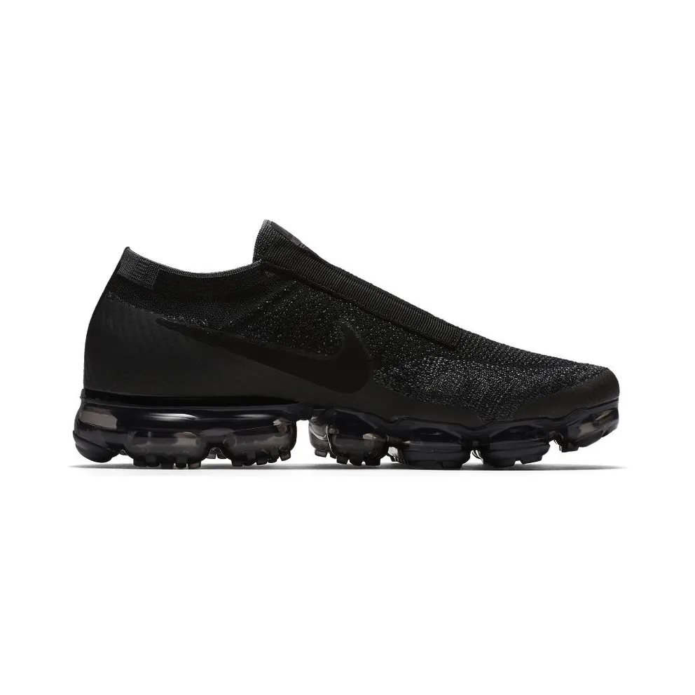 Nike Air VaporMax SE Laceless Triple Black Black/Black-Dark Grey (AQ0581-001)
